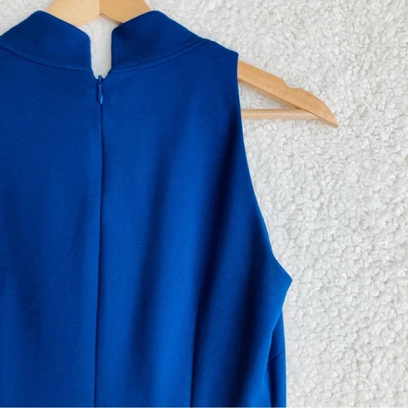 elie tahari Women's navy sleeveless bodycon sheath mini dress, Sz 2 - Picture 14 of 16